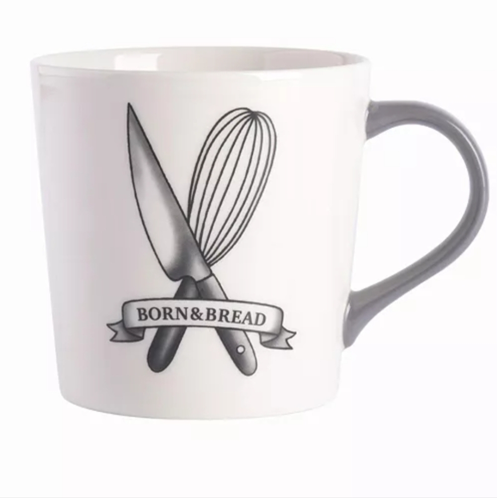 Babish Born and Bread Latte Tattoo Mug, 17oz